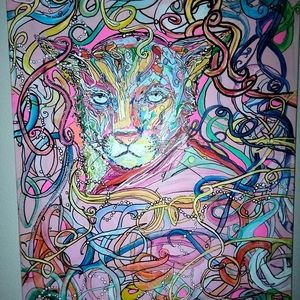 Beautiful tiger painting